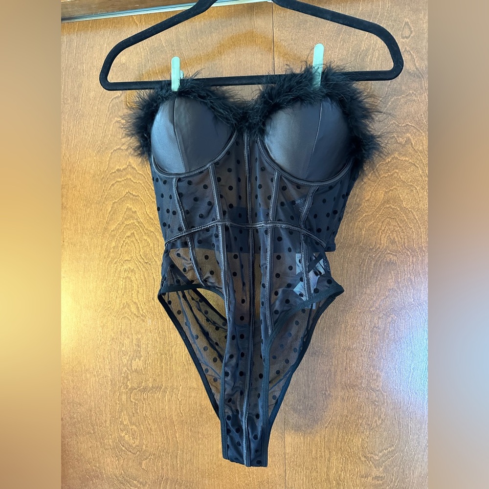 Polka Dot Underwire Bodysuit